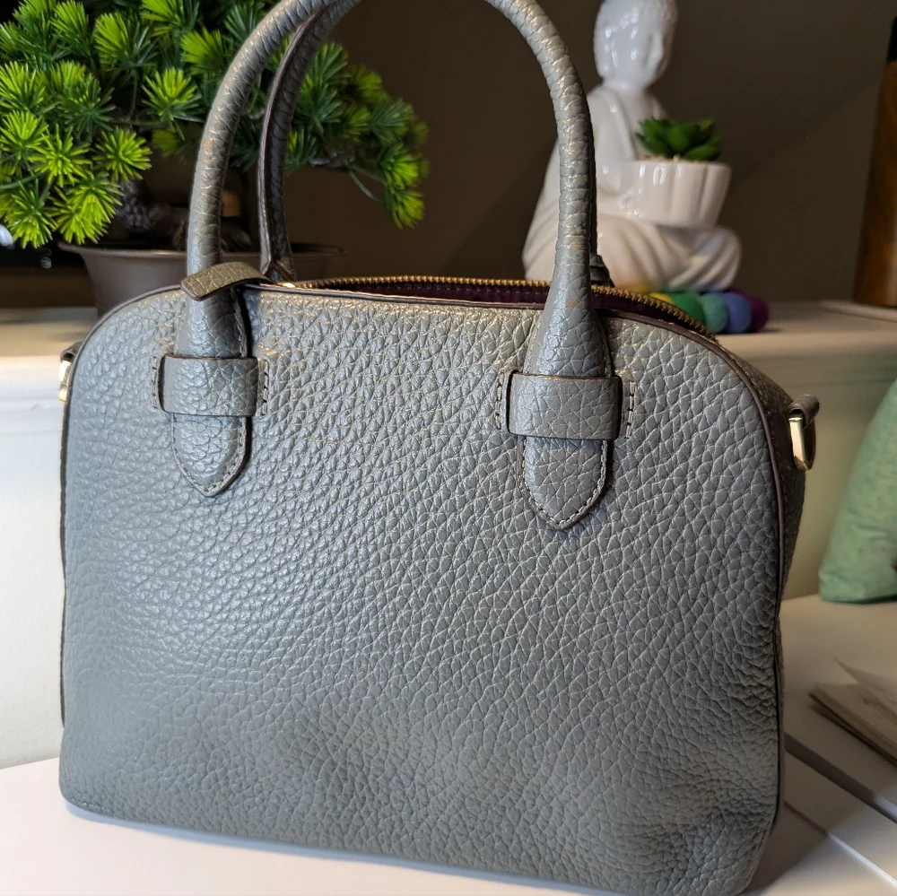 Kate Spade Carter Street Small Ashleigh Gray Pebble Leather - Picture 4 of 5